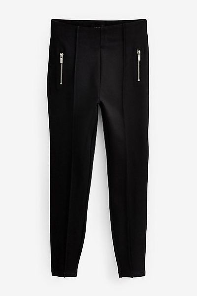 Next Leggings Ponte-Leggings mit Reißverschlussdetail, Kurzgröße günstig online kaufen