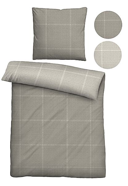 Biberna Wendebettwäsche "0614606" 2 Stk. tlg. feiner Glanz + weicher Griff, günstig online kaufen