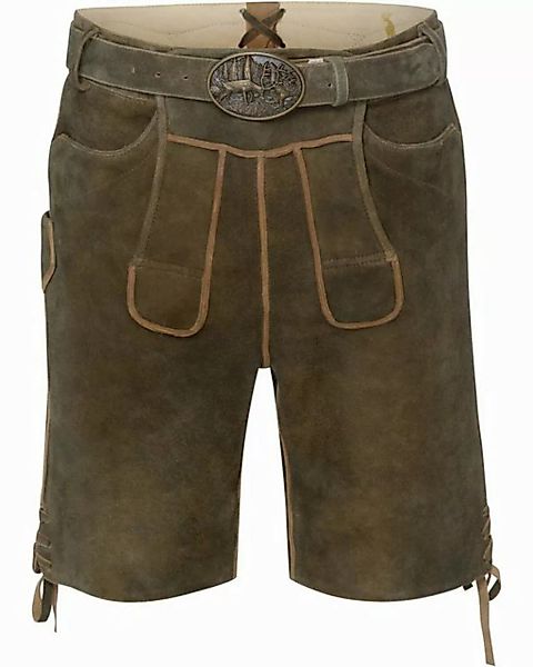 Almsach Trachtenhose Kurze Lederhose mit Gürtel günstig online kaufen