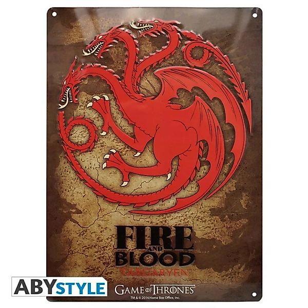 Game Of Thrones Targaryen - Metallplatte - Emblem günstig online kaufen