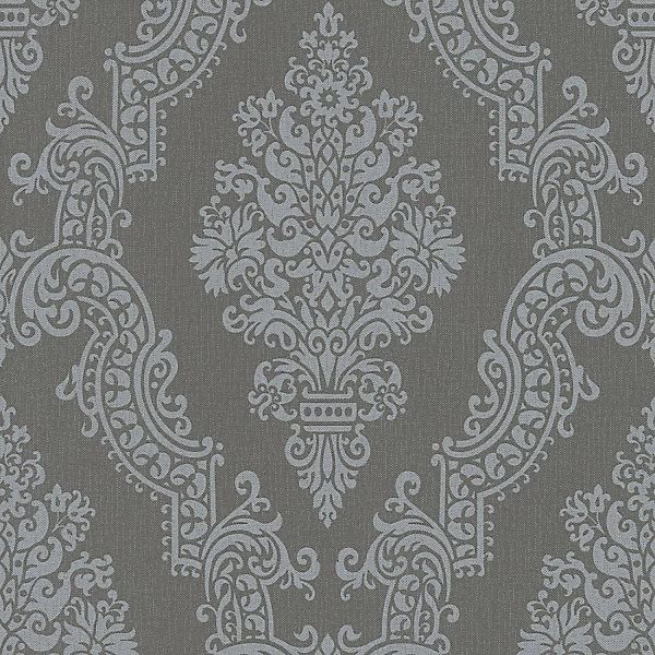 Bricoflor anthrazit Tapete mit Ornament Neobarock Tapete in Grau Ideal für günstig online kaufen