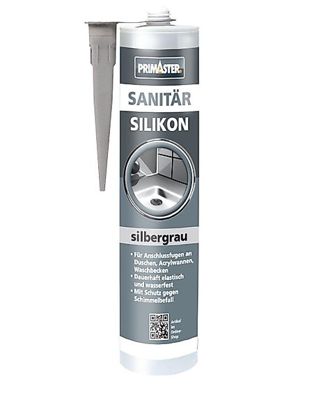 Primaster Silikon Primaster Sanitär Silikon silbergrau günstig online kaufen
