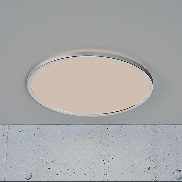 LED Deckenleuchte Oja in Chrom 19W 2100lm IP54 günstig online kaufen