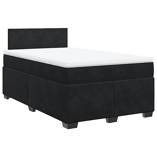 vidaXL Bett Boxspringbett mit Matratze Schwarz günstig online kaufen
