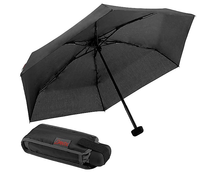 EuroSCHIRM® Taschenregenschirm Dainty, schwarz, besonders leicht, super fla günstig online kaufen