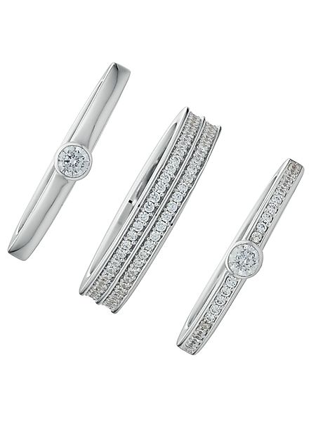 JETTE Silberring JETTE Damen-Damenring 140 Zirkonia, günstig online kaufen