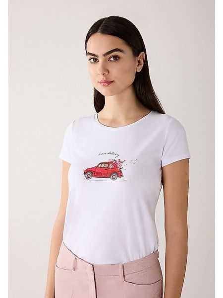 MORE&MORE T-Shirt T-Shirt mit Frontprint und Pailletten günstig online kaufen