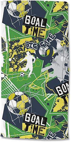 good morning Strandtuch "Goaltime" Kinder Strandtuch, Mikrofaser, Velours, günstig online kaufen