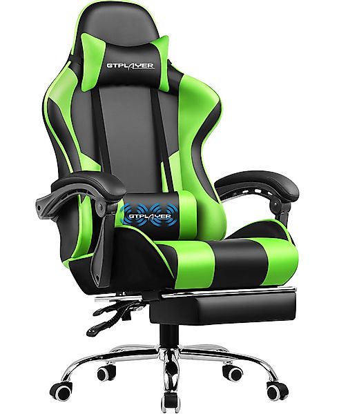 GTPLAYER Gaming-Stuhl Bürostuhl mit Massagefunktion, Fußstütze, günstig online kaufen