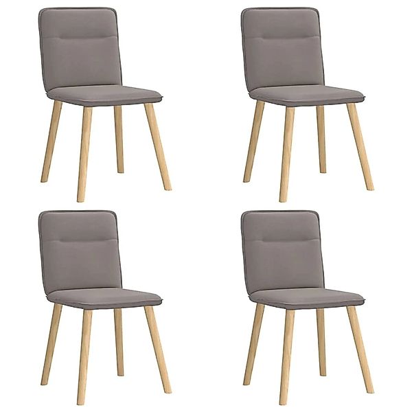 vidaXL Esszimmerstühle 4 Stk Taupe Stoff 3315326 günstig online kaufen