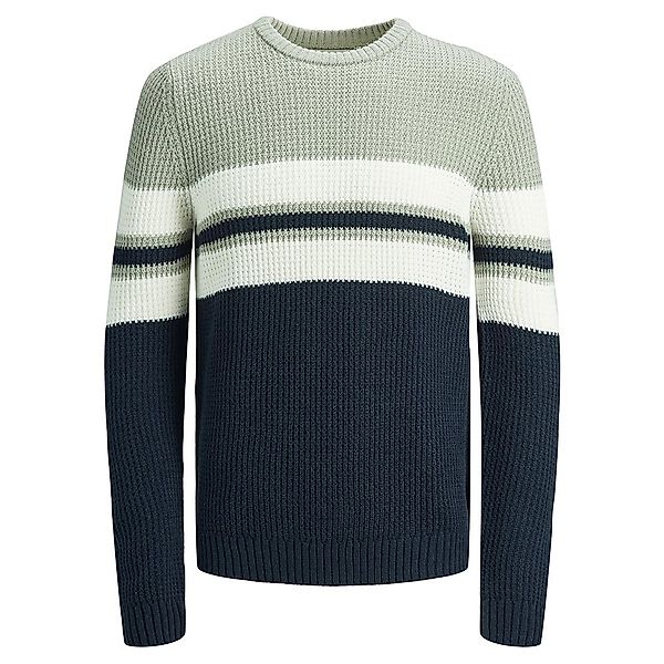 Jack & Jones Dalton Rundhalsausschnitt Pullover M Navy Blazer / Detail Bloc günstig online kaufen