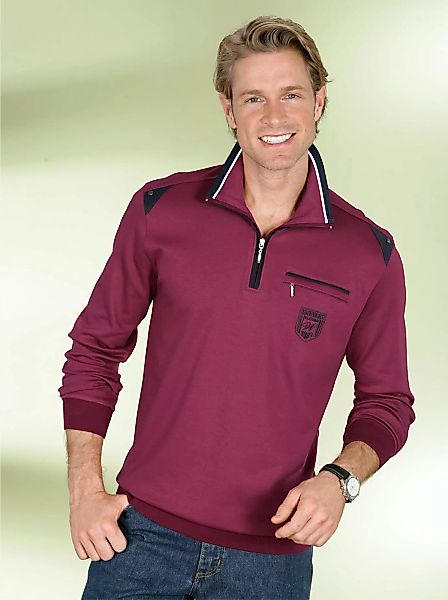 Classic Langarm-Poloshirt "Sweatshirt", (1 tlg.) günstig online kaufen