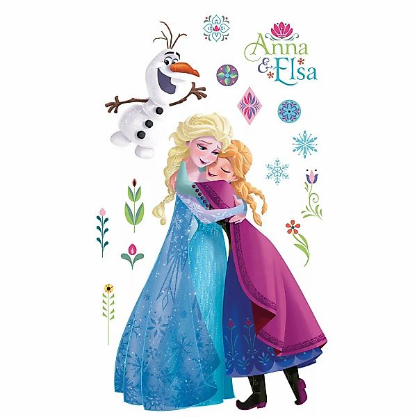 Disney Wandtattoo Die Eiskönigin Nordix Sommer Xxl Blau und Lila 127 x 200 günstig online kaufen