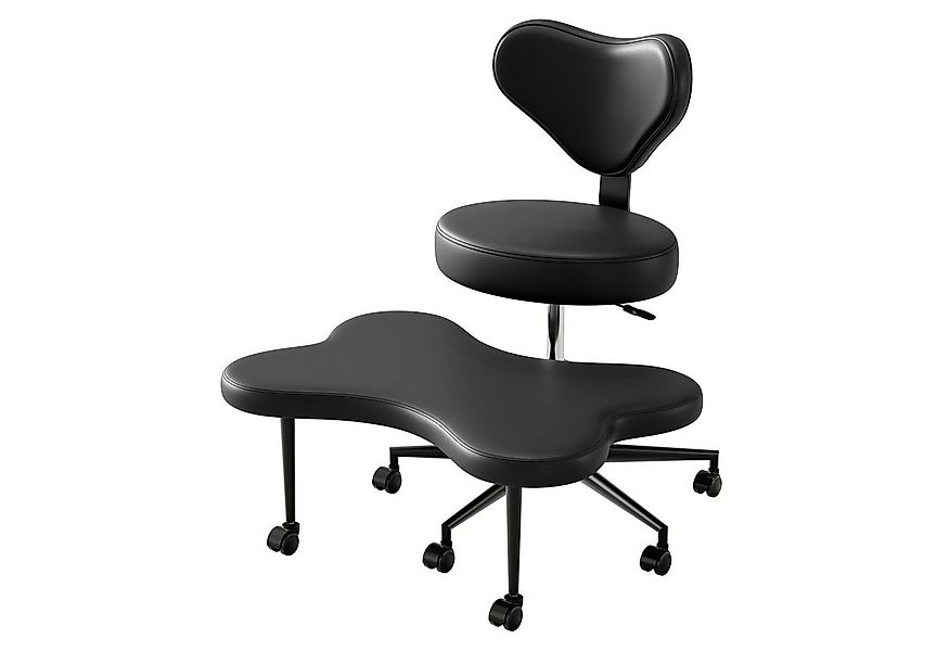 Pinmoco Polsterstuhl Pinmoco Bürostuhl mit höhenverstellbaren Rollen, rosa günstig online kaufen