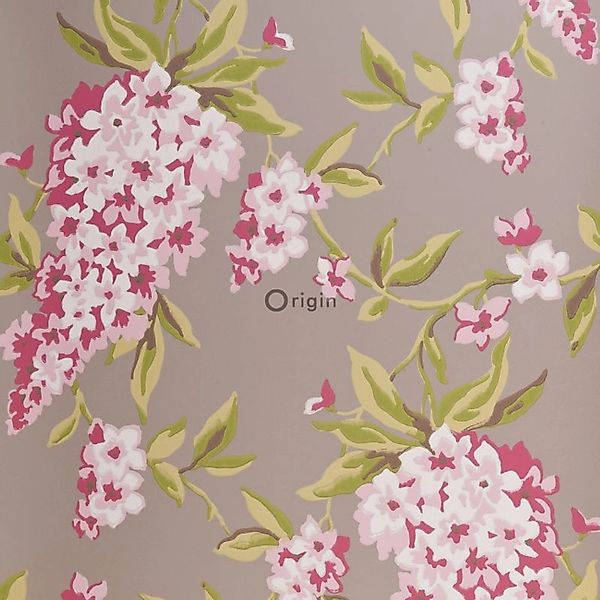 Origin Luxury Wallcoverings Tapete Glyzinien Taupe Und Aubergineviolett 52 günstig online kaufen
