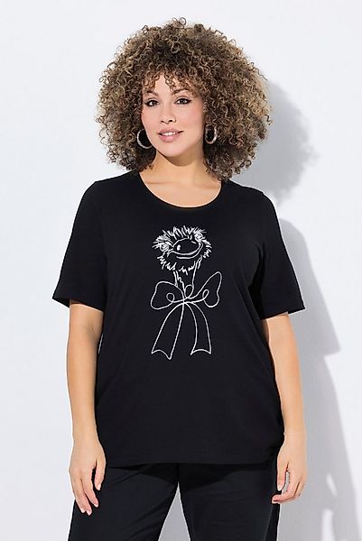 Ulla Popken T-Shirt T-Shirt Strauß Classic Rundhals Halbarm günstig online kaufen