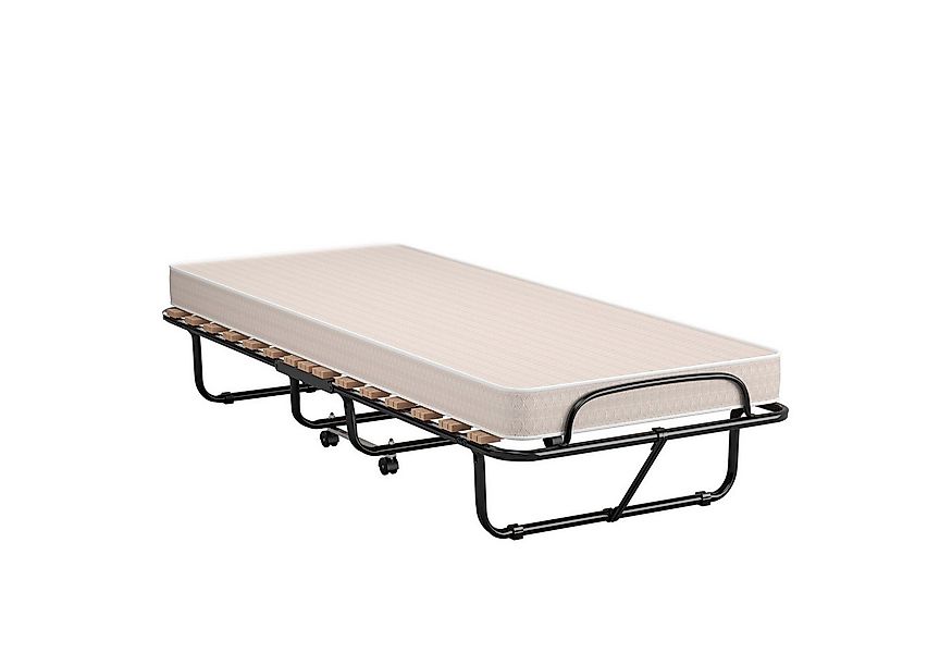 COSTWAY Gästebett klappbar, 80x190cm mit Matratze, 120kg, rollbar günstig online kaufen