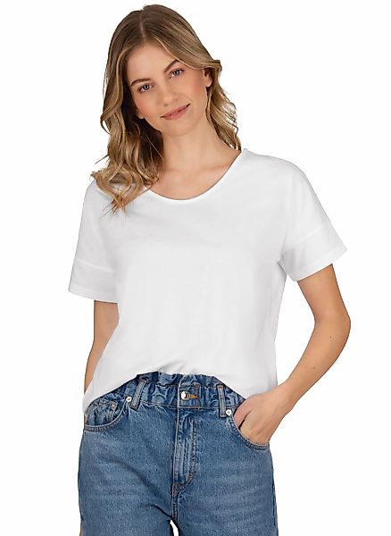 Trigema T-Shirt "TRIGEMA Oversized T-Shirt mit V-Ausschnitt" 1 Stk. günstig online kaufen