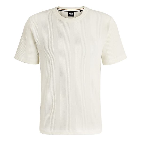 BOSS Kurzarmshirt Structure T-Shirt kurzärmelig günstig online kaufen