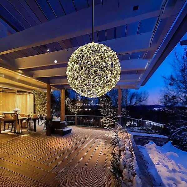 MARELIDA LED Kugelleuchte LED Drahtkugel Leuchtkugel günstig online kaufen