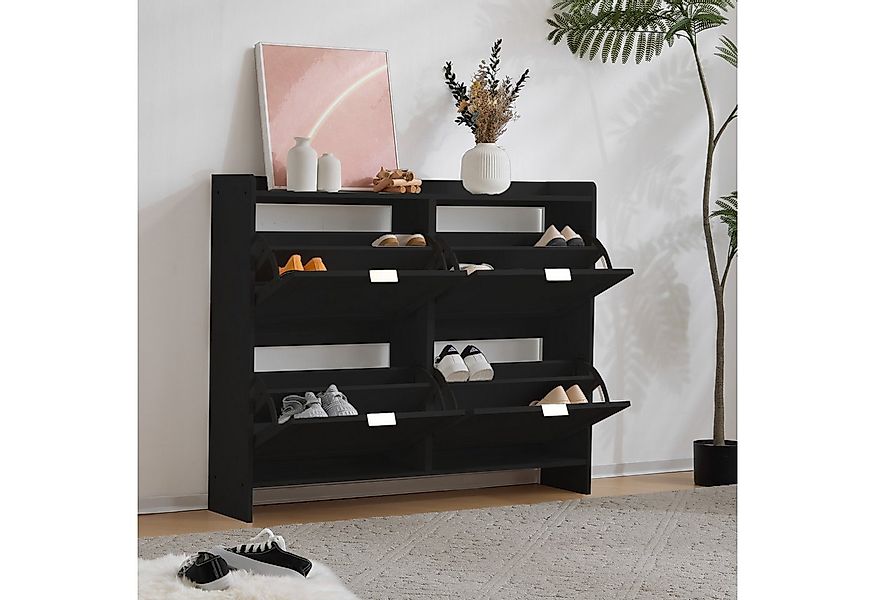 MODFU Schuhschrank mit 4 Fächer (Schuhregal, Schuhkipper, 1-St., mit 4 Klap günstig online kaufen