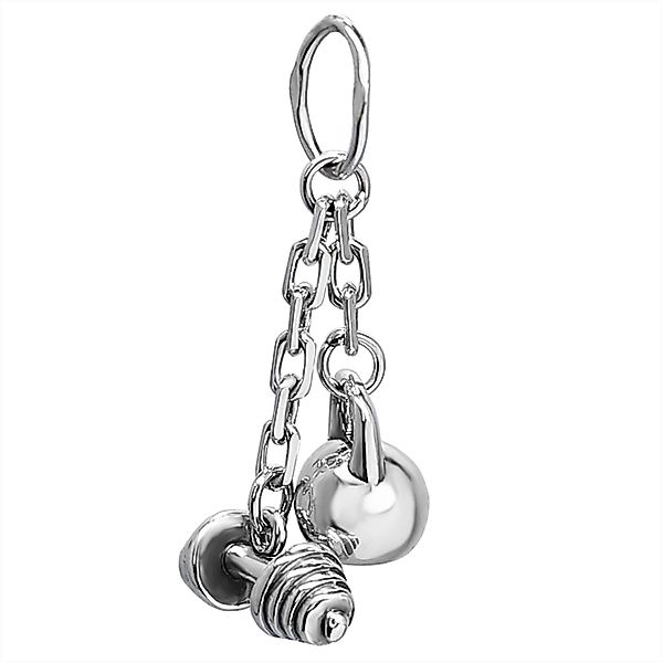 NKlaus Kettenanhänger 925 Sterling Silber Kugelhantel günstig online kaufen