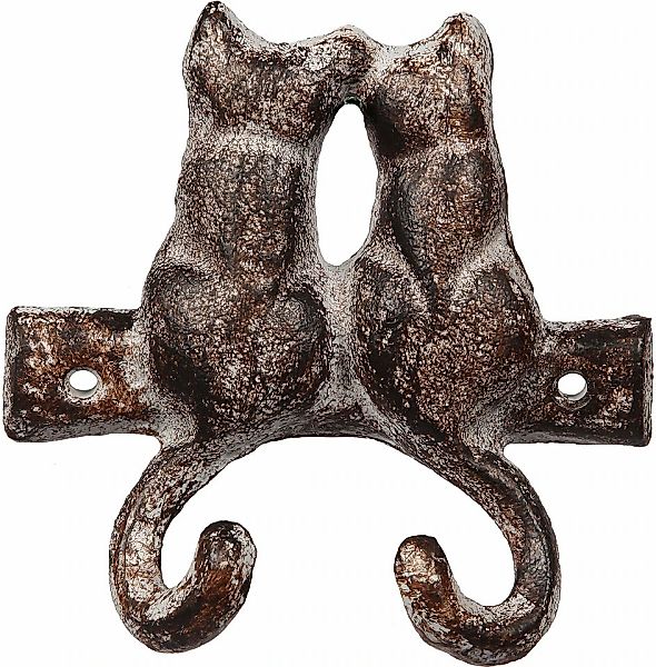 Ambiente Haus Wandhaken "Haken aus Gusseisen - Katzenpaar" günstig online kaufen
