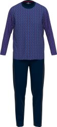 GÖTZBURG Pyjama Herren-Schlafanzug Single-Jersey gemustert günstig online kaufen