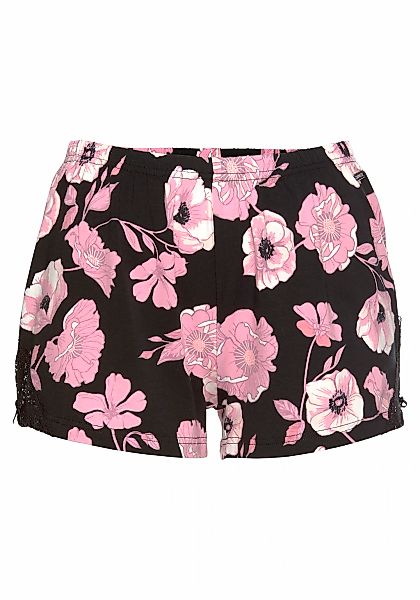 LASCANA Shorts mit Spitzeneinsätzen günstig online kaufen