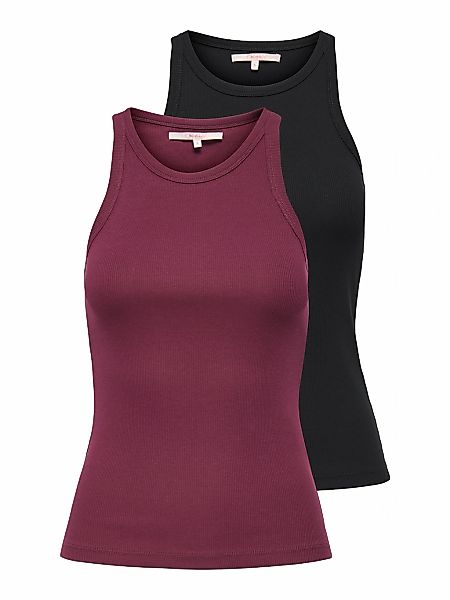 ONLY Tanktop "ONLLINDSAY TANK TOP 2 PACK" Packung, 2 Baumwollmischung günstig online kaufen