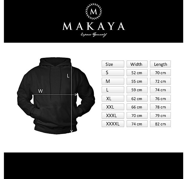 MAKAYA Kapuzenpullover Lustige Sprüche Motiv Bla Bla Hoodie Sweatshirt Kapu günstig online kaufen