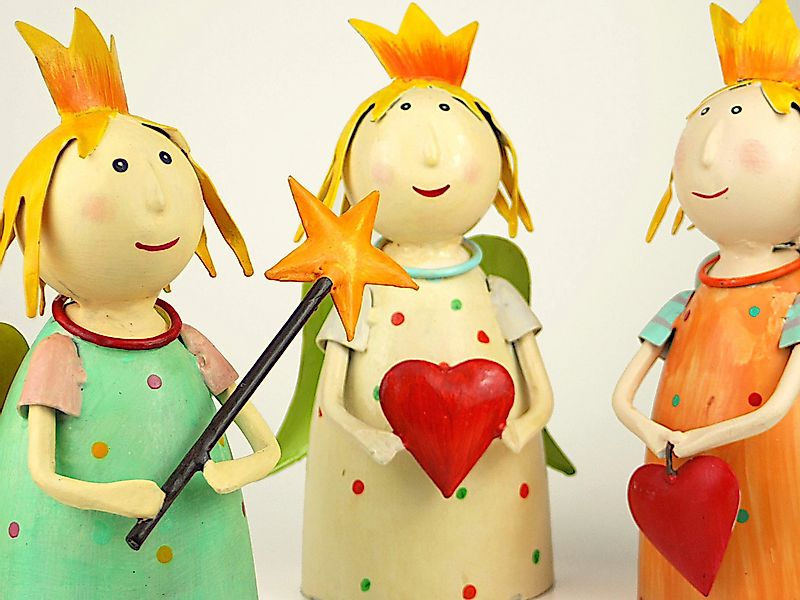 Paulslandhaus Gartenfigur ZAUNHOCKER SCHUTZENGEL ENGEL METALL ZAUN FIGUR ZA günstig online kaufen