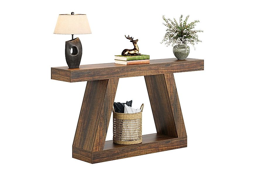 Tribesigns Konsolentisch 140 x 30 x 80cm, Beistelltisch, Flurtisch, Sofatis günstig online kaufen