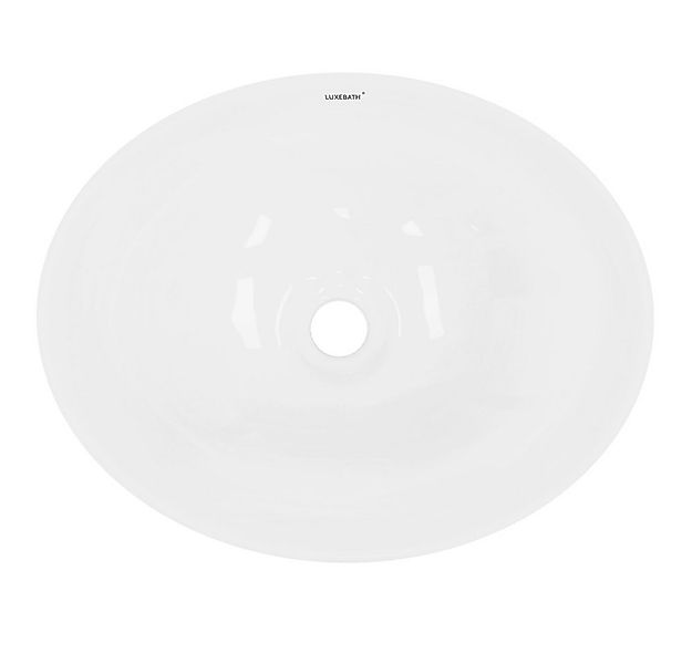 LuxeBath Waschbecken Aufsatzwaschbecken aus Keramik Handwaschbecken Wasserf günstig online kaufen