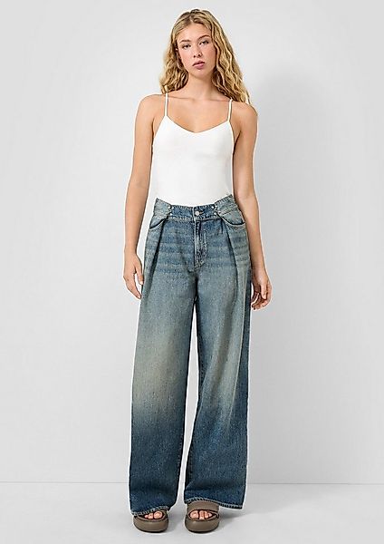 QS Weite Jeans Jeans-Hose Jeans / Wide Fit / High Rise / Wide Leg günstig online kaufen