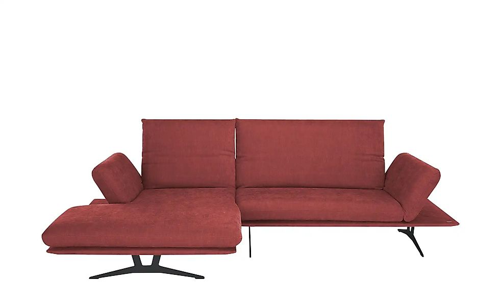KOINOR Ecksofa  aus Flachgewebe Francis  ¦ rot ¦ Maße (cm): B: 284 H: 93 T: günstig online kaufen