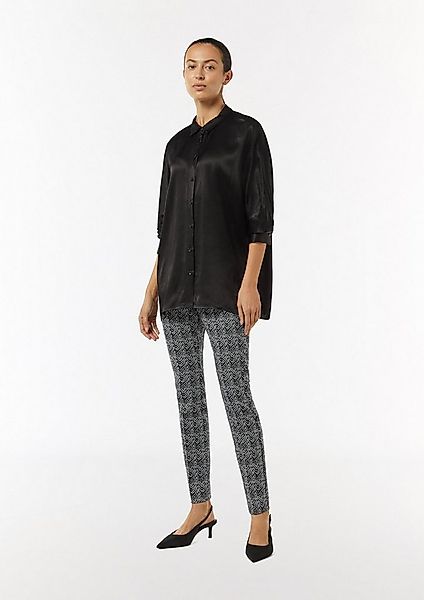 comma Chinos Hose Schmale Hose aus Jacquard günstig online kaufen