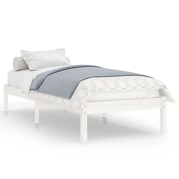 vidaXL Massivholzbett Weiß 90x190 cm 3FT Single1134892 günstig online kaufen