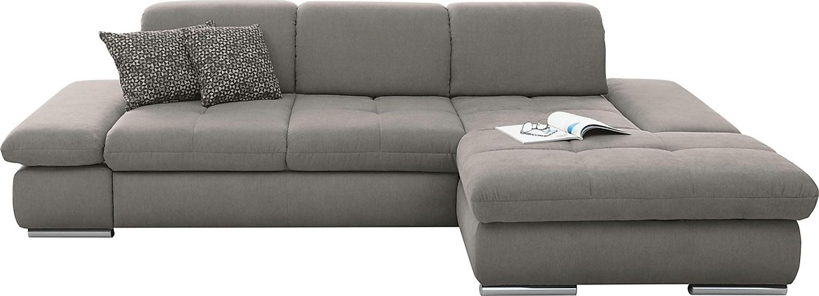 set one by Musterring Ecksofa »SO4100 V« mit verstellbaren Kopfteilen, wahl günstig online kaufen