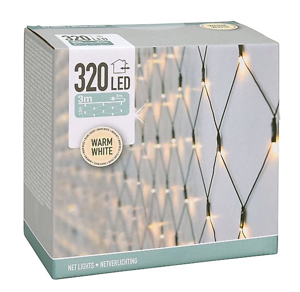 Spetebo LED-Lichternetz LED Lichternetz mit 320 günstig online kaufen