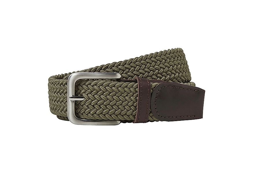 Jack & Jones Flechtgürtel Gürtel JACSPRING Woven Belt mit Lederdetails günstig online kaufen