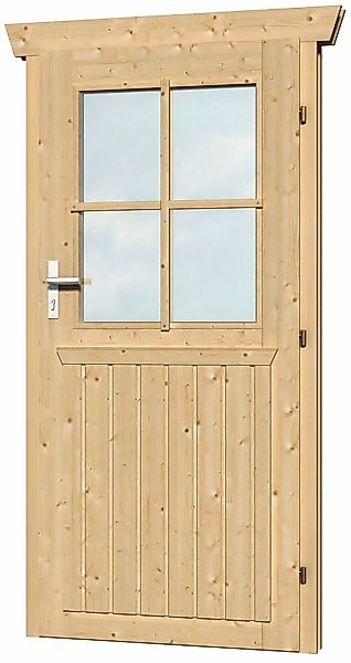 Skanholz Gartenhaustür "Einzeltür" 78,5 x 179,5 cm, Anschlag rechts günstig online kaufen