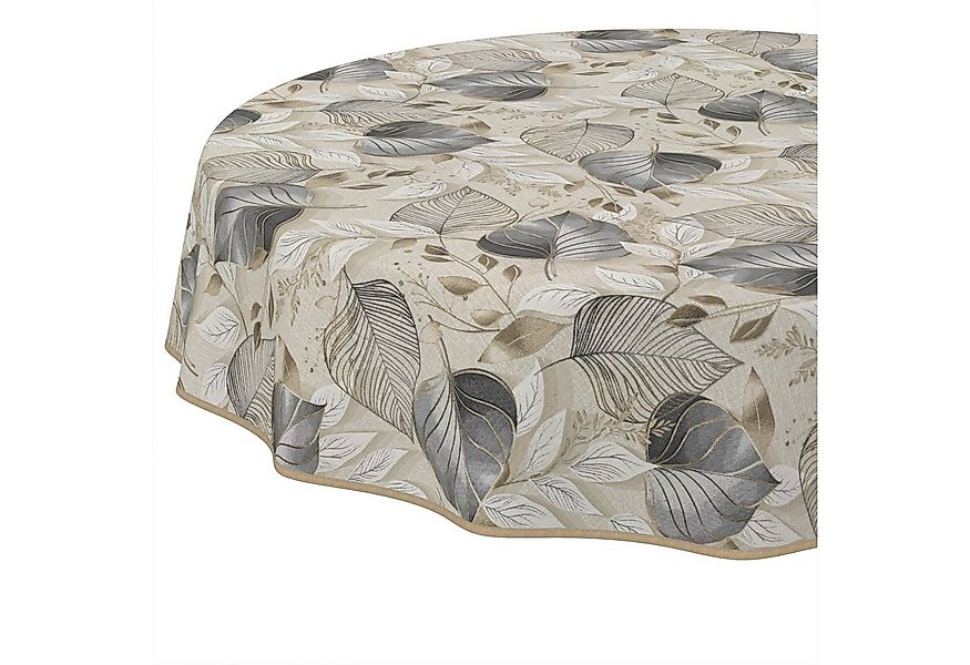 ANRO Tischdecke abwaschbar Tischtuch Baumwolle Polyester wasserabweisend (E günstig online kaufen