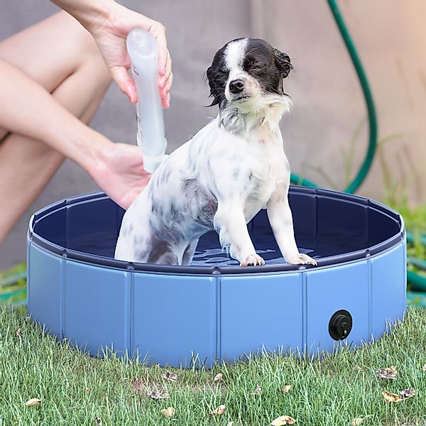 PawHut Hundepool Hundebadewanne, faltbar Badewanne, Wasserbecken günstig online kaufen