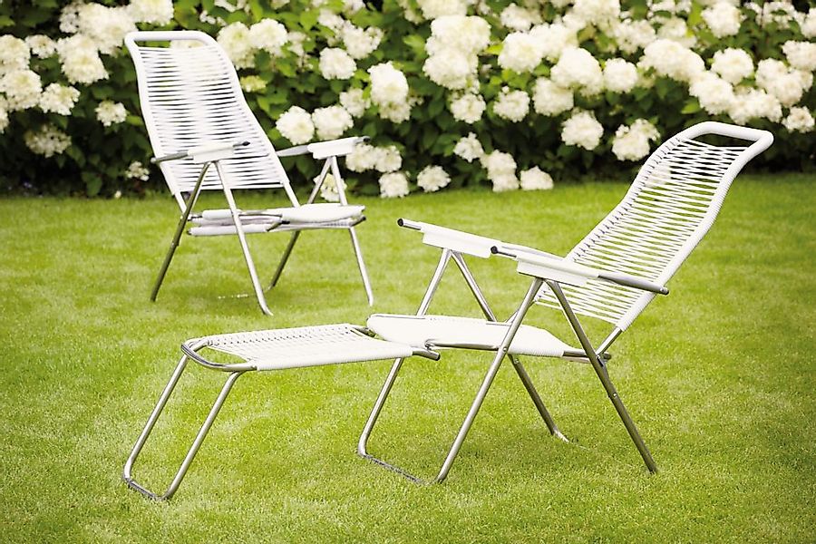 Fiam Gartensessel Spaghetti aus Aluminium, Weiß günstig online kaufen