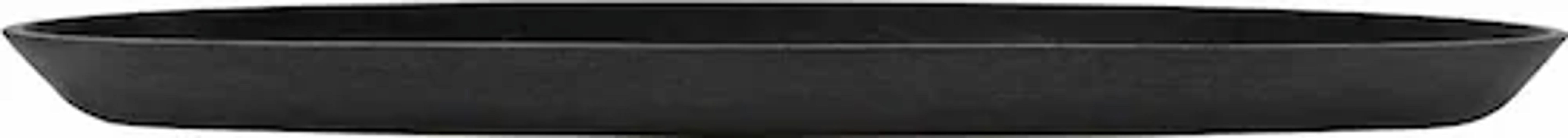 ECOPOTS Blumentopfuntersetzer »SAUCER OVAL Dark Grey« BxTxH: 13,6x13,6x3 cm günstig online kaufen