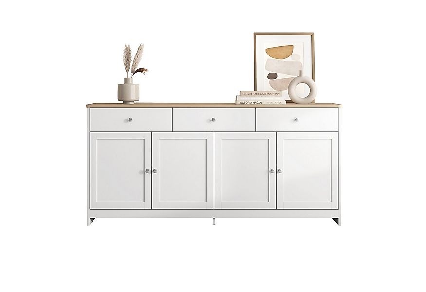 HAUSS SPOLE Sideboard Sideboard Beistellschrank Beistelltisch Kommode Aufbe günstig online kaufen
