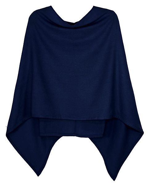 dy_mode Strickponcho Damen Poncho in Unifarben günstig online kaufen