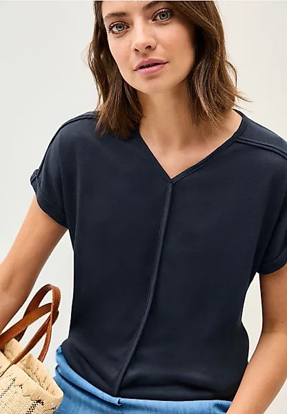 T-Shirt mit Deko-Nähten günstig online kaufen