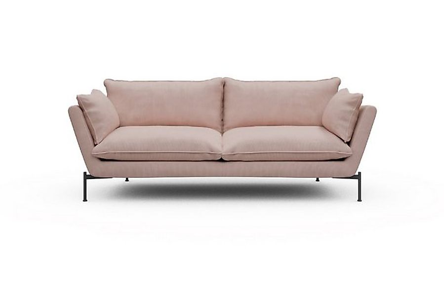 moebelfaktor Sofa Anton PREMIUM 3-Sitzer, schräg gestellte Armlehnen, hoher günstig online kaufen